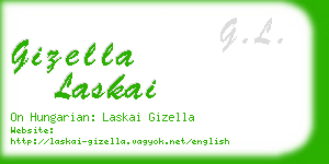 gizella laskai business card